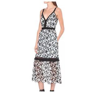 Self Portrait A-line Floral-lace Midi Dress US 4 / UK 8. BNWT